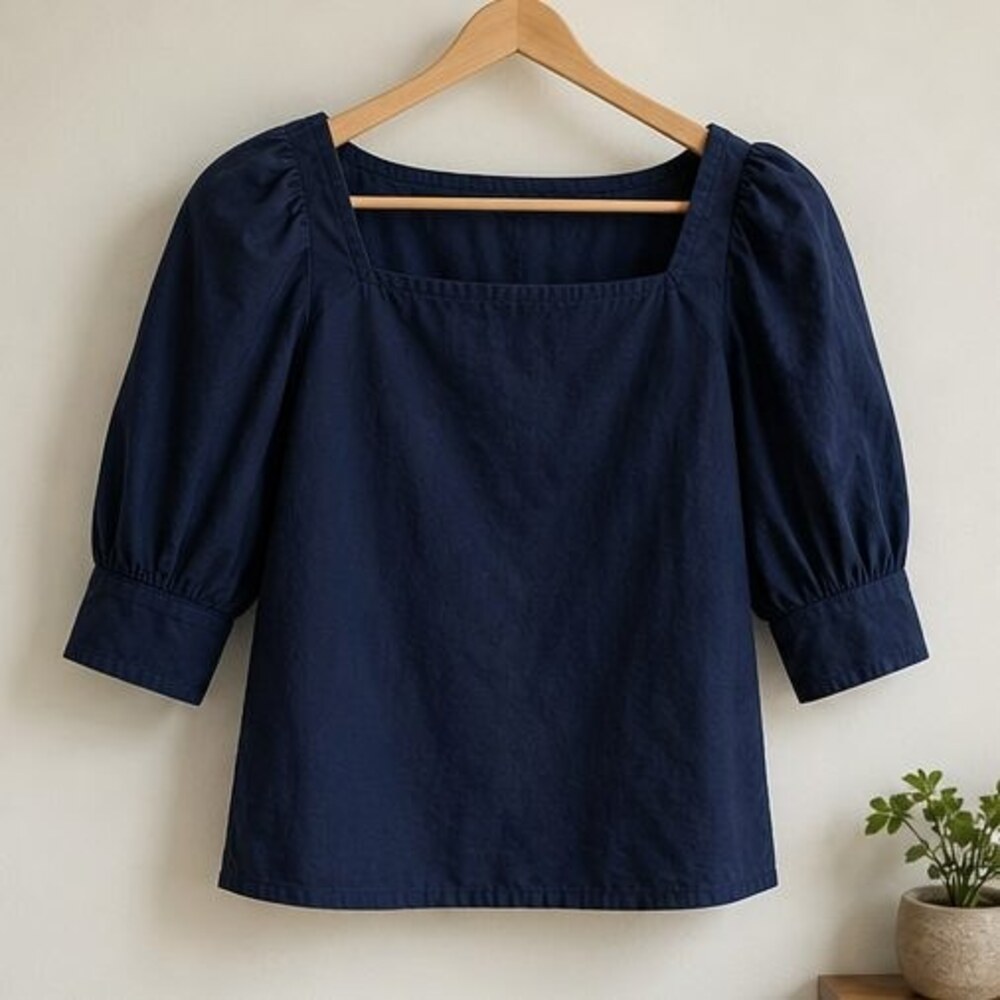 Teal Peplum Top